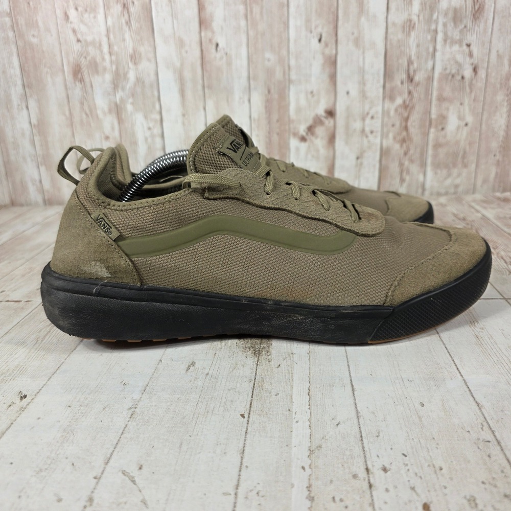 Vans UltraRange Rapidweld Mens Olive Green Black Sneakers Size 12 Low Top